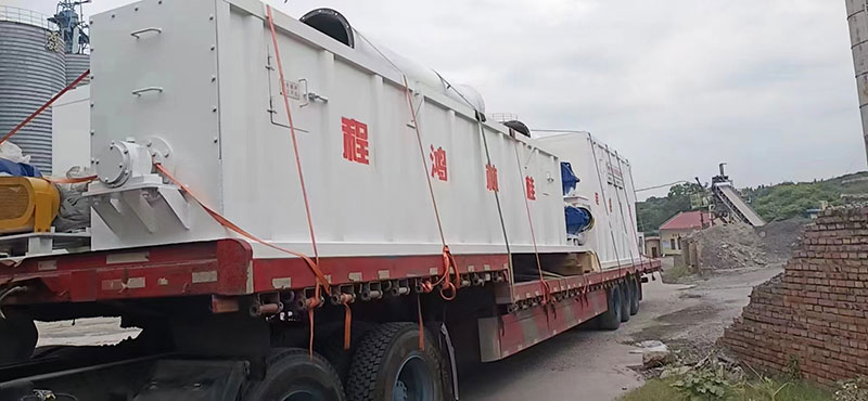 湖南某老板訂購(gòu)時(shí)產(chǎn)十五噸氫氧化鈣生產(chǎn)線貨物到場(chǎng)剪影！